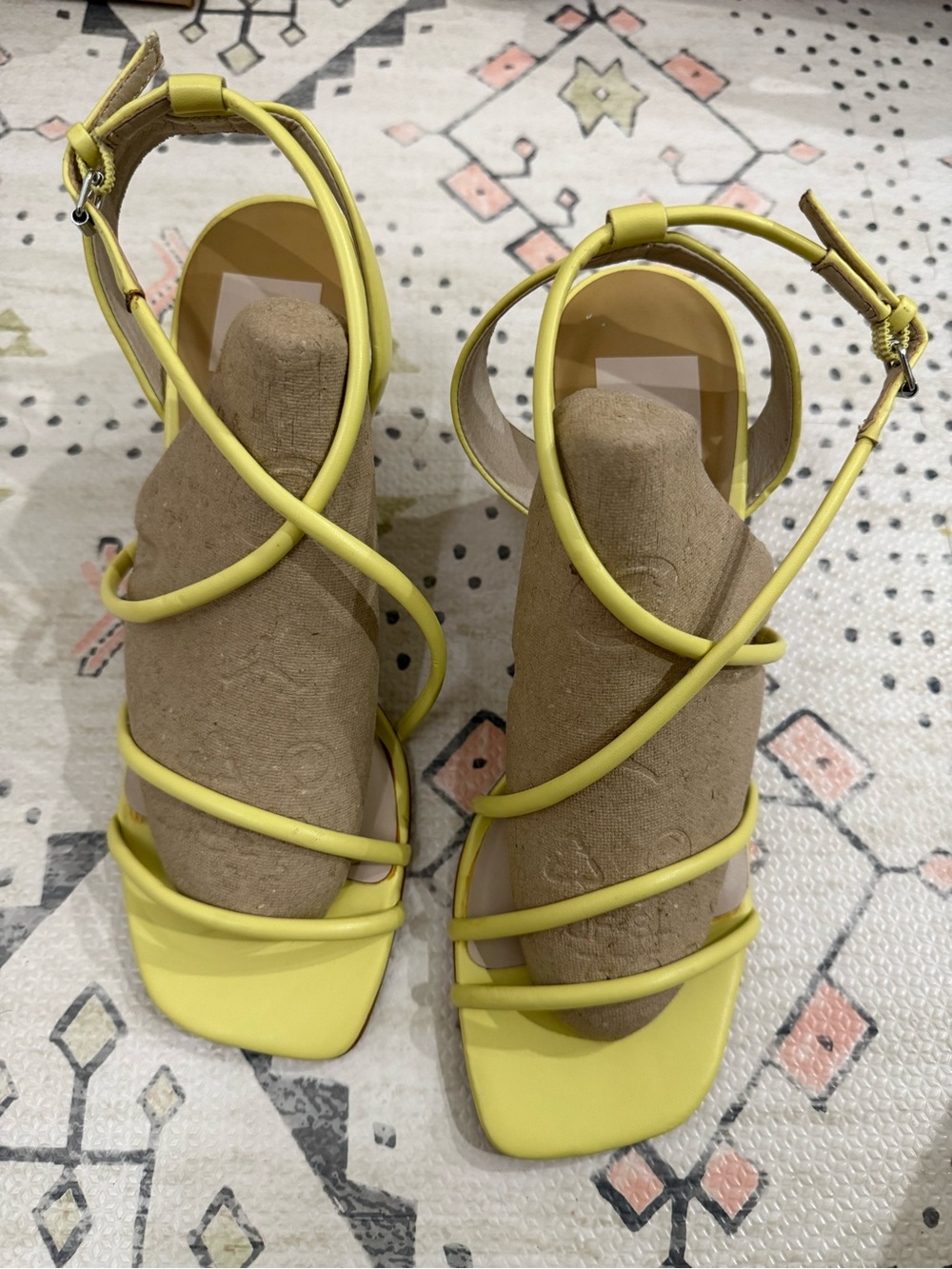 Dolce Vita Nico Yellow Strappy Women's Sandals